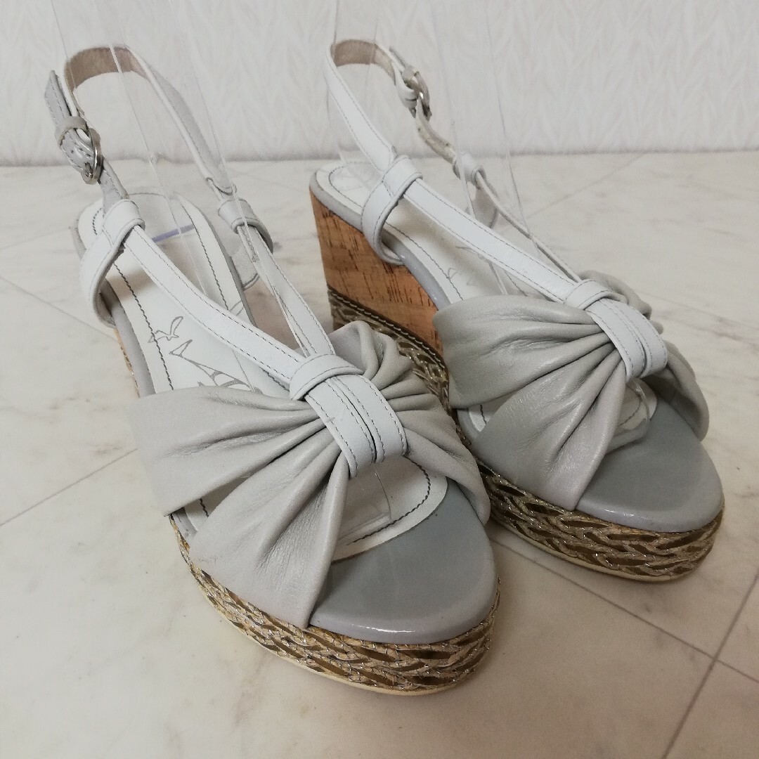 REGAL(リーガル)のREGAL リーガル 本革 ウェッジサンダル 23.5cm レディースの靴/シューズ(サンダル)の商品写真