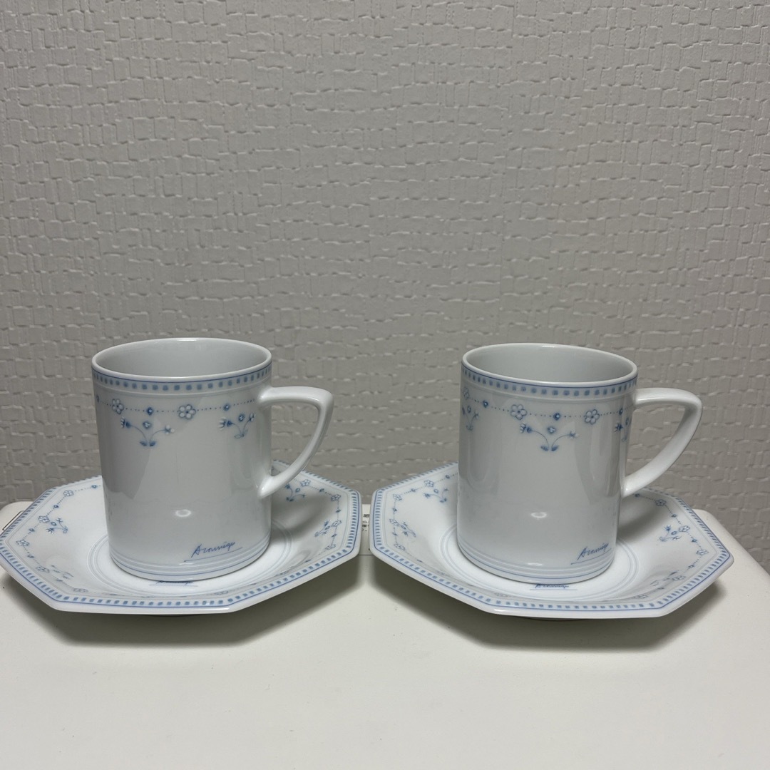 Noritake(ノリタケ)のNORITAKE カップ&ソーサー　2客 インテリア/住まい/日用品のキッチン/食器(食器)の商品写真