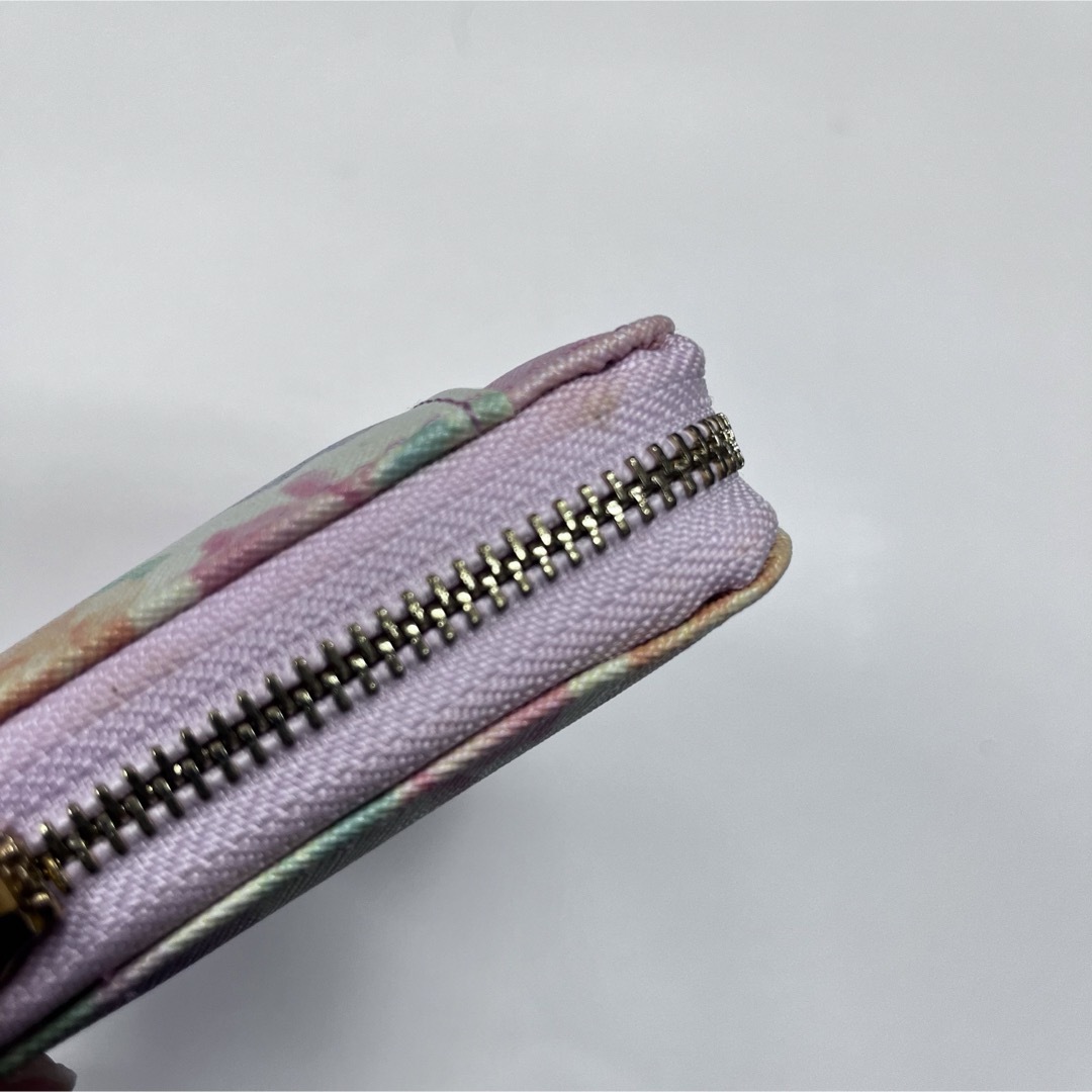 お花　長財布　ピンク　花柄　グラデーション　可愛い　トリコロール レディースのファッション小物(財布)の商品写真