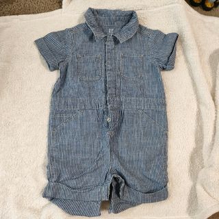 ベビーギャップ(babyGAP)のGAP デニム ロンパース 半袖(ロンパース)