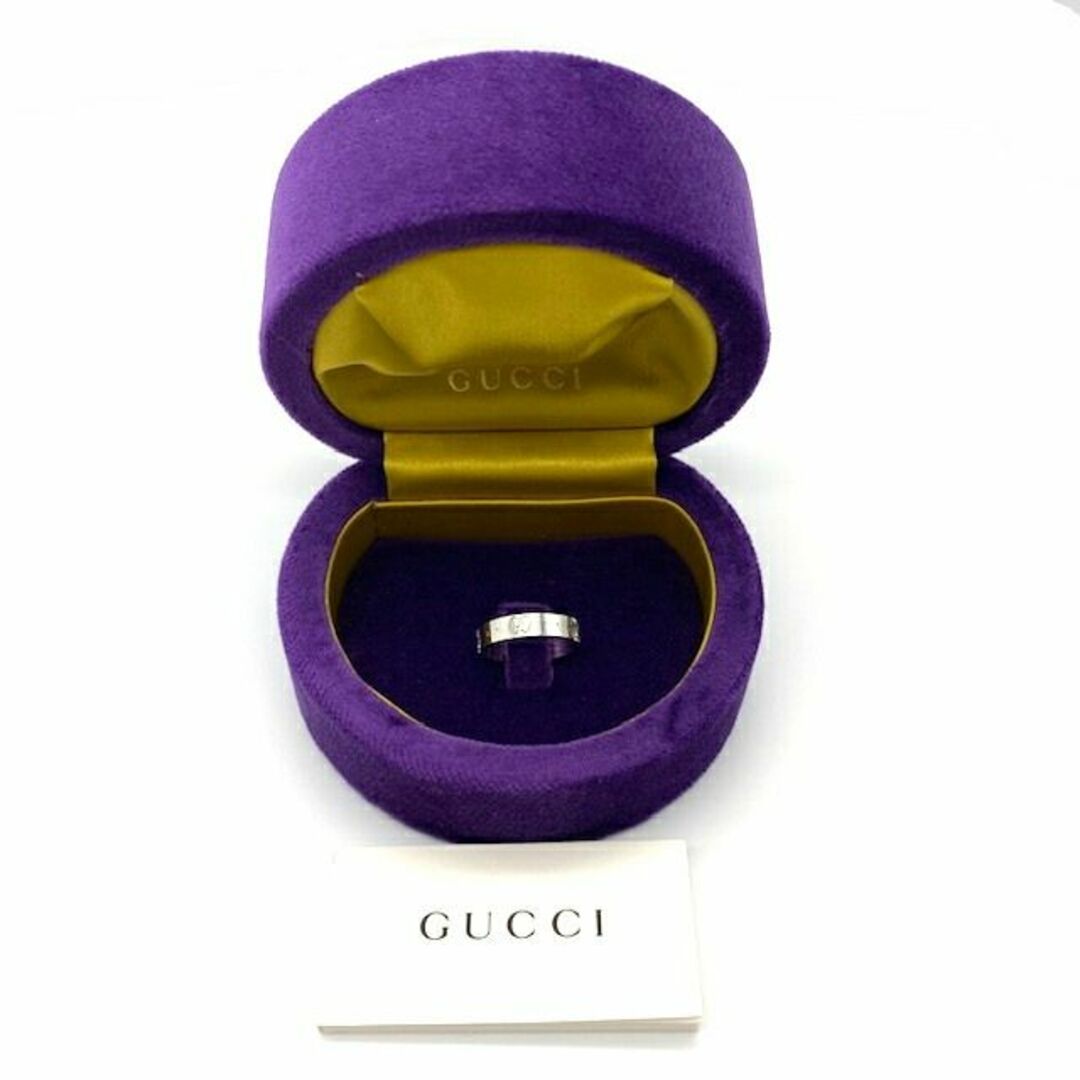 Gucci(グッチ)のGUCCI グッチ スター アイコンリング K18WG ホワイトゴールド 607339 J8502 9000 指輪 アクセサリー レディースのアクセサリー(リング(指輪))の商品写真