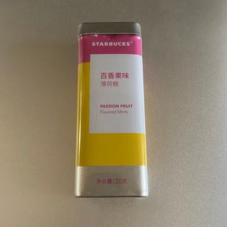 スターバックス(Starbucks)の上海　スターバックス　ミント缶　パッションフルーツ味(菓子/デザート)