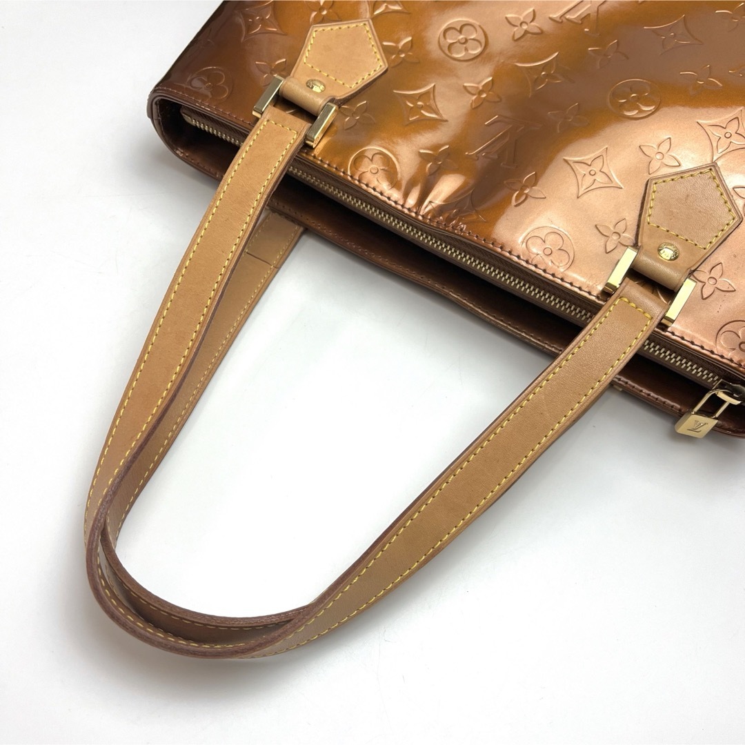 LOUIS VUITTON - 鑑定済 ルイヴィトン 美品 ヴェルニ ブロンズ LOUIS VUITTON - 鑑定済 ルイヴィトン 美品 ヴェルニ ブロンズ