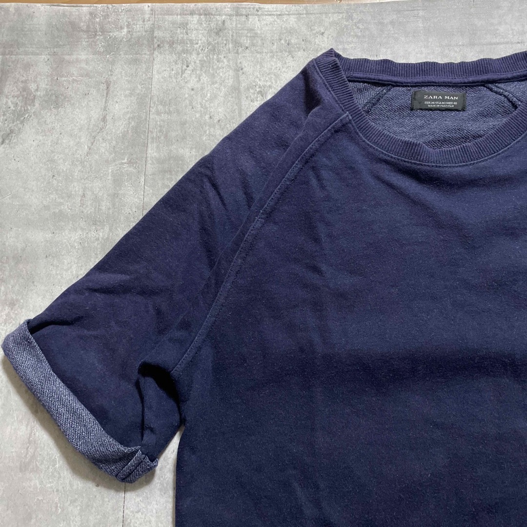 ZARA(ザラ)のZARA MAN スウェット地Tシャツ　Mサイズ メンズのトップス(Tシャツ/カットソー(半袖/袖なし))の商品写真