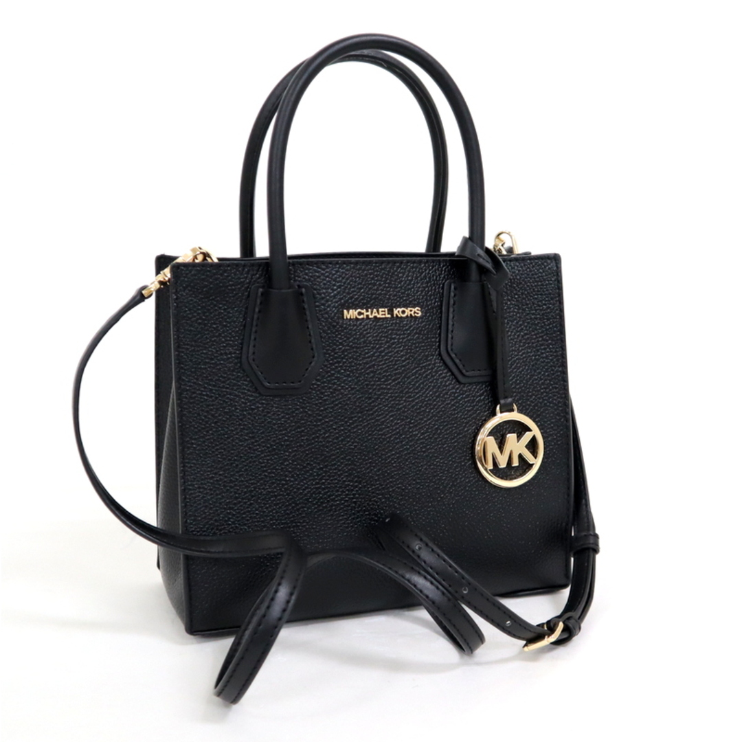 Michael Kors(マイケルコース)の【MICHAEL KORS】マイケルコース 2WAYバッグ MKロゴ レザー ブラック×ゴールド金具 35S1GM9M2L/kr11924kw レディースのバッグ(ショルダーバッグ)の商品写真