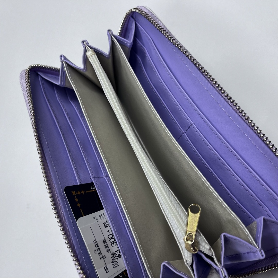 お花　パープル　長財布　グラデーション　リボン　紫　女の子　レディース　可愛い レディースのファッション小物(財布)の商品写真