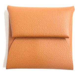 エルメス(Hermes)の未使用品▼HERMES エルメス バスティア ヴォーエプソン レザー コインケース/小銭入れ/財布 ゴールド フランス製 メンズ B刻印 箱付き(コインケース/小銭入れ)