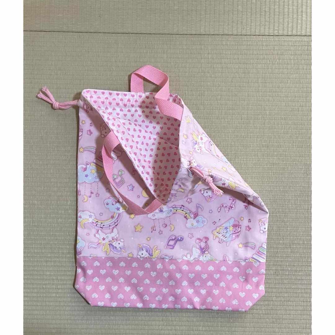 レッスンバッグ、上履き入れ、体操服袋　ハンドメイド ハンドメイドのキッズ/ベビー(外出用品)の商品写真