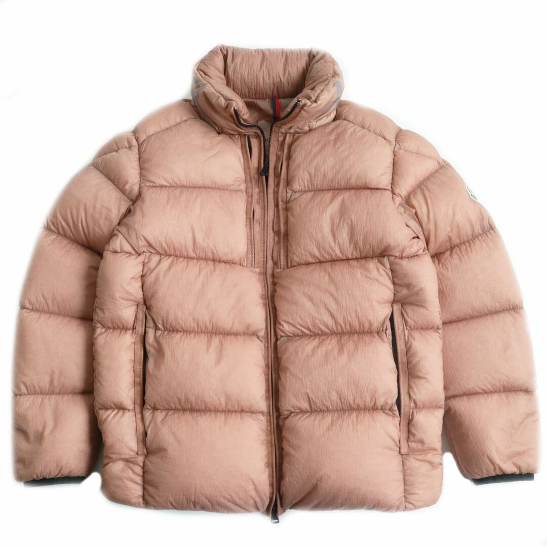 MONCLER(モンクレール)の極美品●20-21AW MONCLER モンクレール CEVENNE/セヴェンヌ LONGUE SAISON ロゴワッペン/プリント付き ダウンジャケット ピンク 0 正規品 メンズのジャケット/アウター(ダウンジャケット)の商品写真