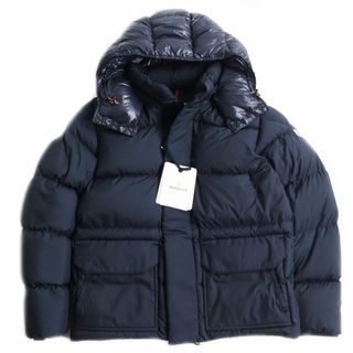 モンクレール(MONCLER)の未使用品●19-20AW MONCLER モンクレール GLACIER/グラシール ロゴワッペン付 トリコロール フーデッドダウンジャケット ネイビー 1 正規品(ダウンジャケット)