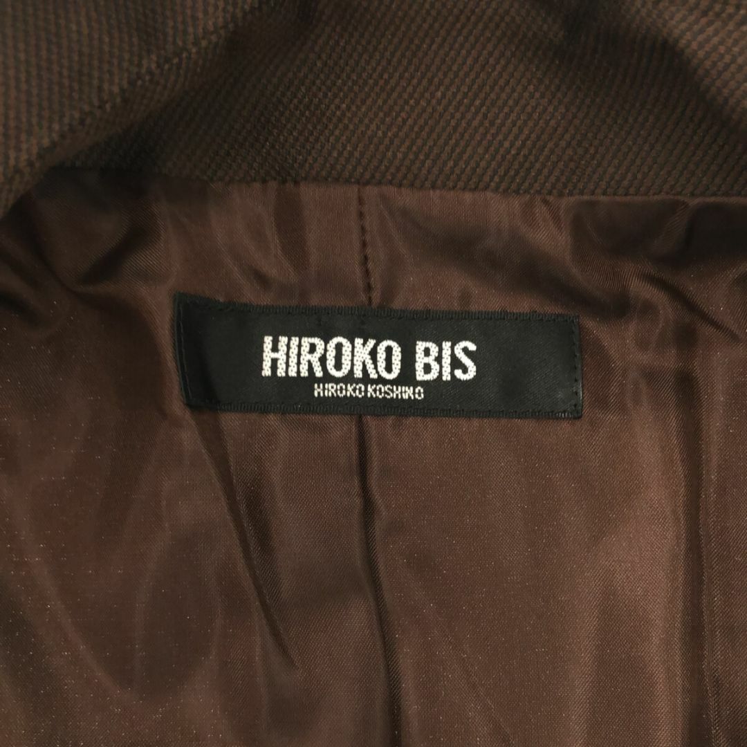HIROKO KOSHINO(ヒロココシノ)のHIROKO KOSHINO ヒロココシノ テラードジャケット ブラウン レディースのジャケット/アウター(テーラードジャケット)の商品写真