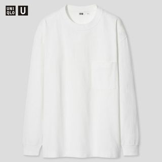 ユニクロ(UNIQLO)のXLサイズ uniqlo u クルーネックＴ 長袖(Tシャツ/カットソー(七分/長袖))