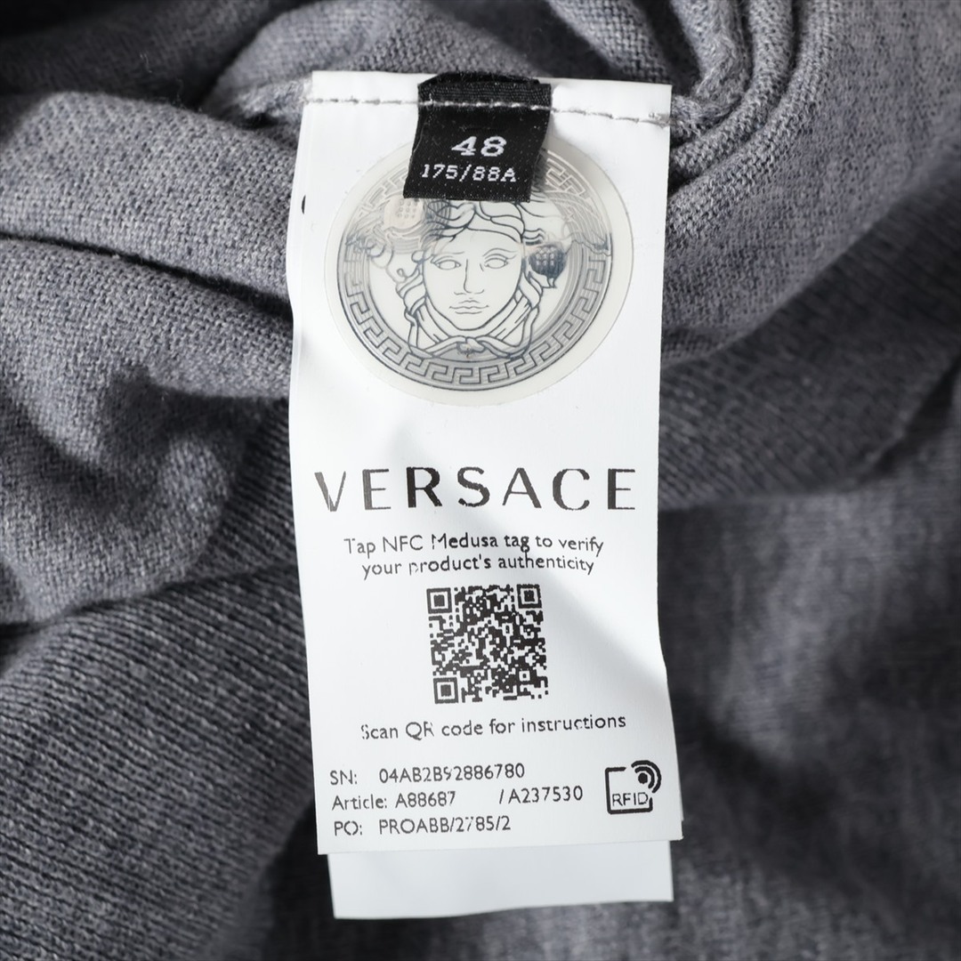 VERSACE(ヴェルサーチ)のヴェルサーチ メデューサ コットン×ウール 48 グレー メンズ その他ト メンズのトップス(その他)の商品写真