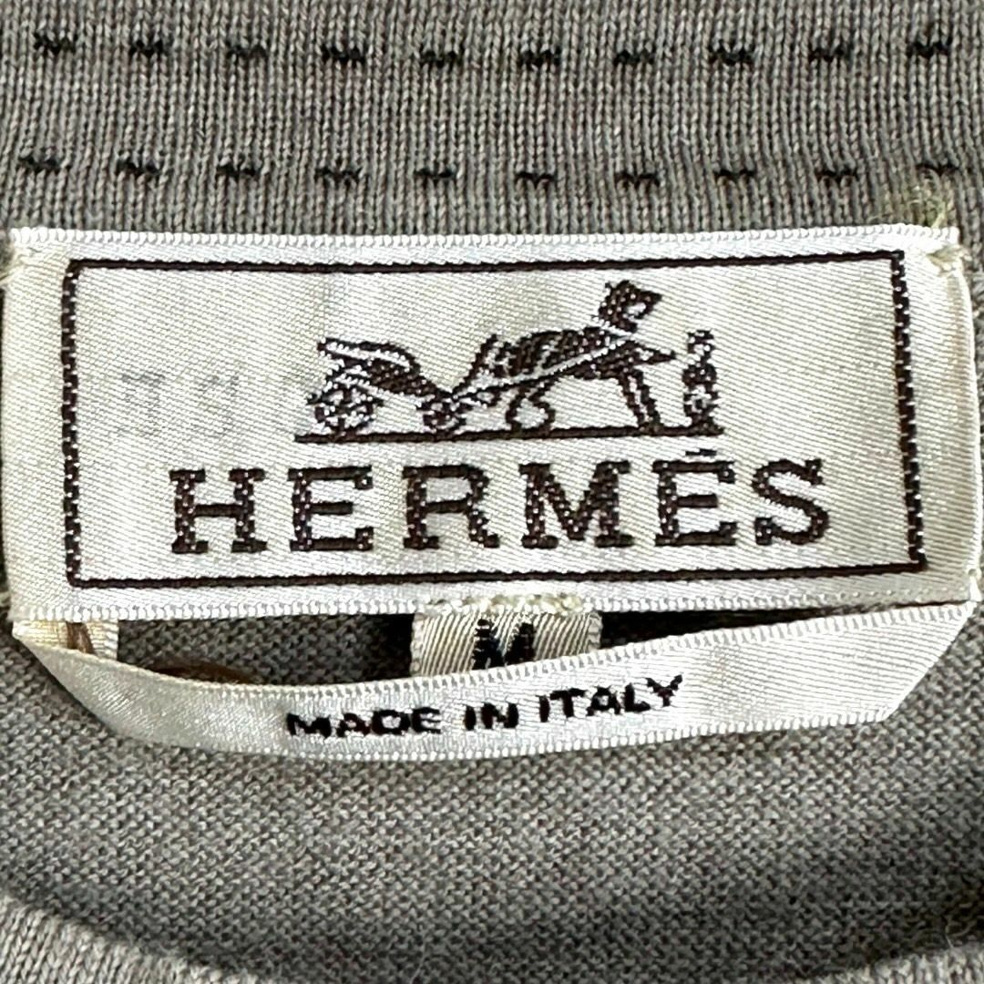 Hermes(エルメス)の☆最高級ウール☆エルメス メリノエクストラファイン 長袖 ニット クルーネック メンズのトップス(ニット/セーター)の商品写真