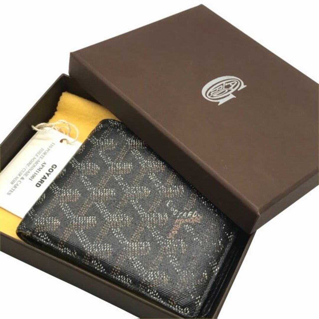 GOYARD　ゴヤール　2つ折財布　サンフロランタン　黒/ブラウン　PVC/レザー　APM11001　小物　レディース　メンズ メンズのファッション小物(折り財布)の商品写真