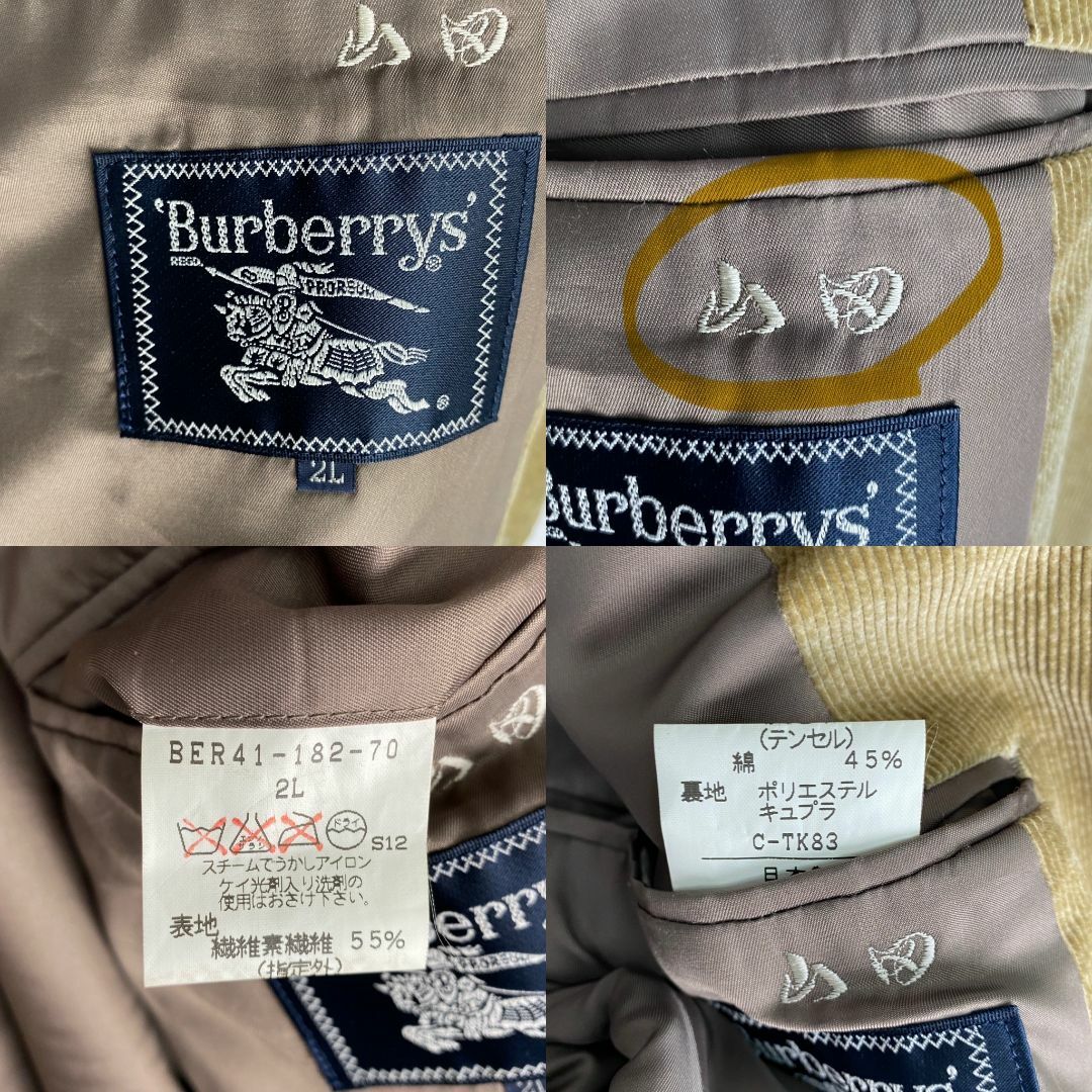 BURBERRY(バーバリー)の【バーバリープロ―サム　テーラードジャケット　XL　ヴィンテージ　茶　古着】 メンズのジャケット/アウター(テーラードジャケット)の商品写真