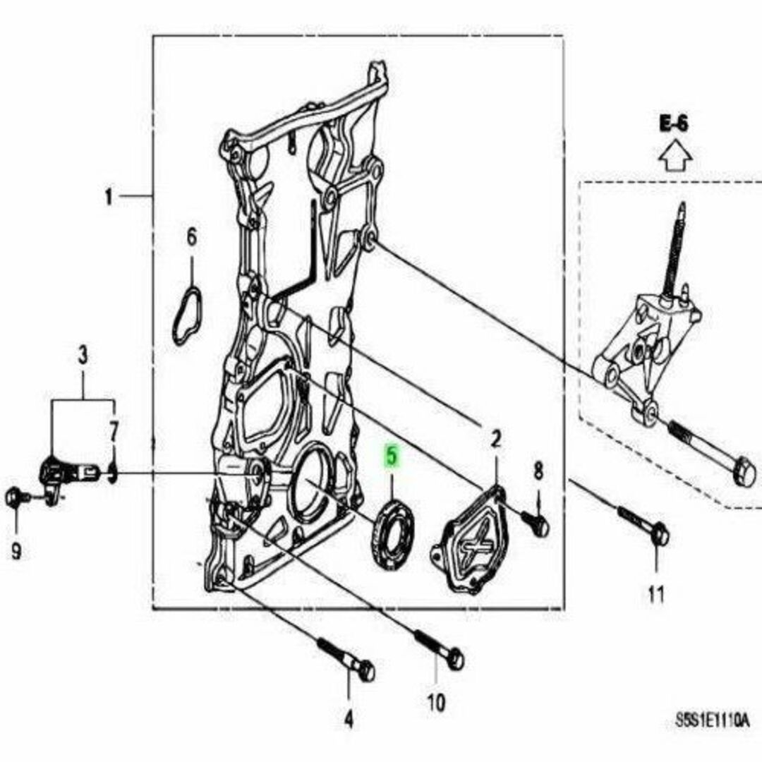 ホンダ(ホンダ)のホンダ オイルシール ×1 アコード  メーカー純正品 自動車/バイクの自動車(車種別パーツ)の商品写真