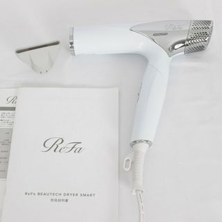 リファ(ReFa)の【美品/正規品】MTG ReFa BEAUTECH DRYER SMART RE-AN-02A ホワイト ヘアドライヤー リファビューテック 本体(ドライヤー)