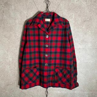 ペンドルトン(PENDLETON)の40s ヴィンテージ PENDLETON 開襟シャツジャケット タータンチェック(シャツ/ブラウス(長袖/七分))