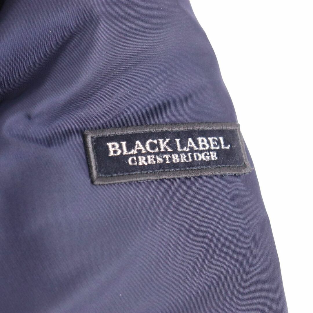 BLACK LABEL CRESTBRIDGE(ブラックレーベルクレストブリッジ)の美品◆BLACK LABEL CRESTBRIDGE ブラックレーベルクレストブリッジ LIMONTA 襟フォックスファー 2WAY ダウンジャケット ネイビー M 正規品 メンズのジャケット/アウター(ダウンジャケット)の商品写真