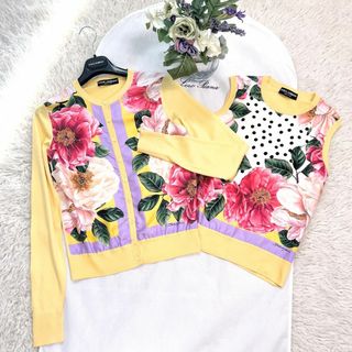 ドルチェアンドガッバーナ(DOLCE&GABBANA)の★DOLCE＆GABBANA★美品★フローラル★シルク★アンサンブル(アンサンブル)