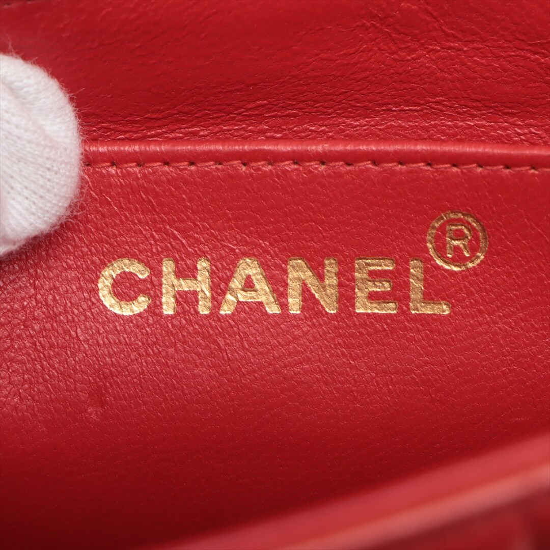 CHANEL(シャネル)のシャネル  ラムスキン  レッド レディース ショルダーバッグ レディースのバッグ(ショルダーバッグ)の商品写真