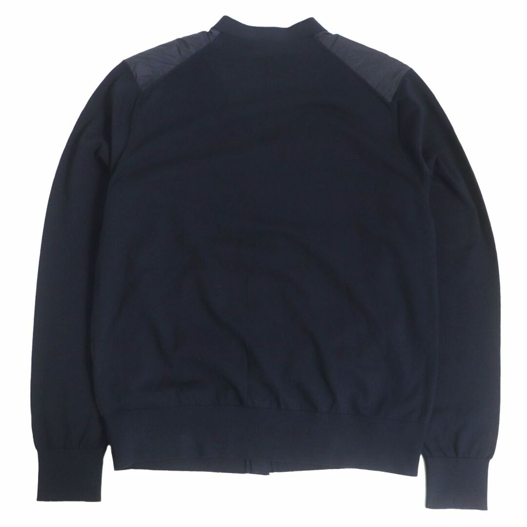 MONCLER(モンクレール)の未使用品□2019年製 MONCLER/モンクレール MAGLIA TRICOT CARDIGAN ナイロン切替 長袖 ニットカーディガン/セーター ネイビー M 正規品 メンズのトップス(カーディガン)の商品写真