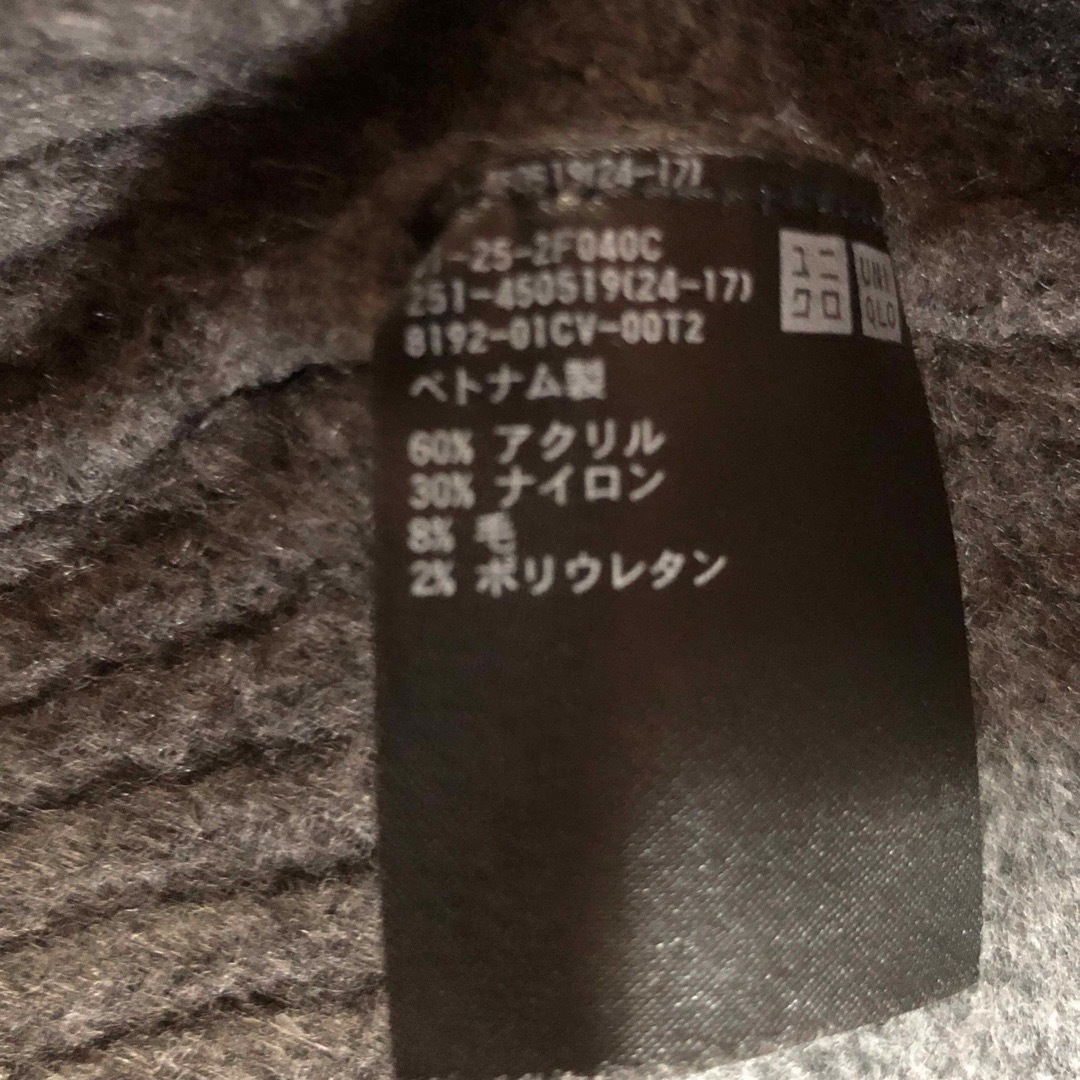 UNIQLO(ユニクロ)のユニクロ　スフレヤーンモックネックセーターMグレー レディースのトップス(ニット/セーター)の商品写真