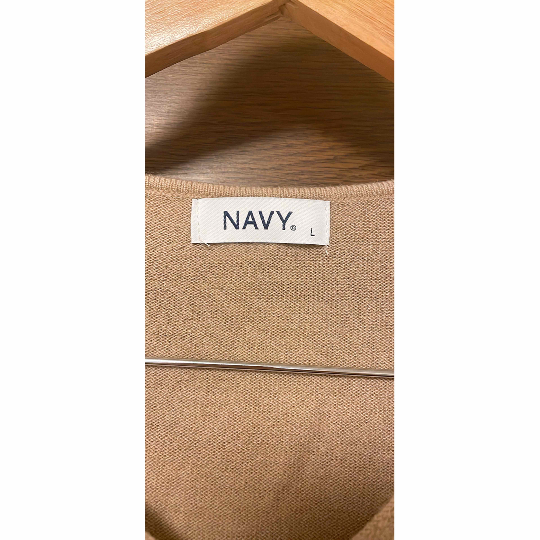 NAVY(ネイビー)の長袖 ニット セーター Lサイズ NAVY レディースのトップス(ニット/セーター)の商品写真