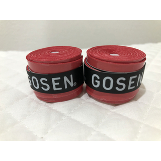ゴーセン(GOSEN)のGOSEN グリップテープ 2個★迅速発送 赤ゴーセン マイバチ✳︎色変更可(その他)
