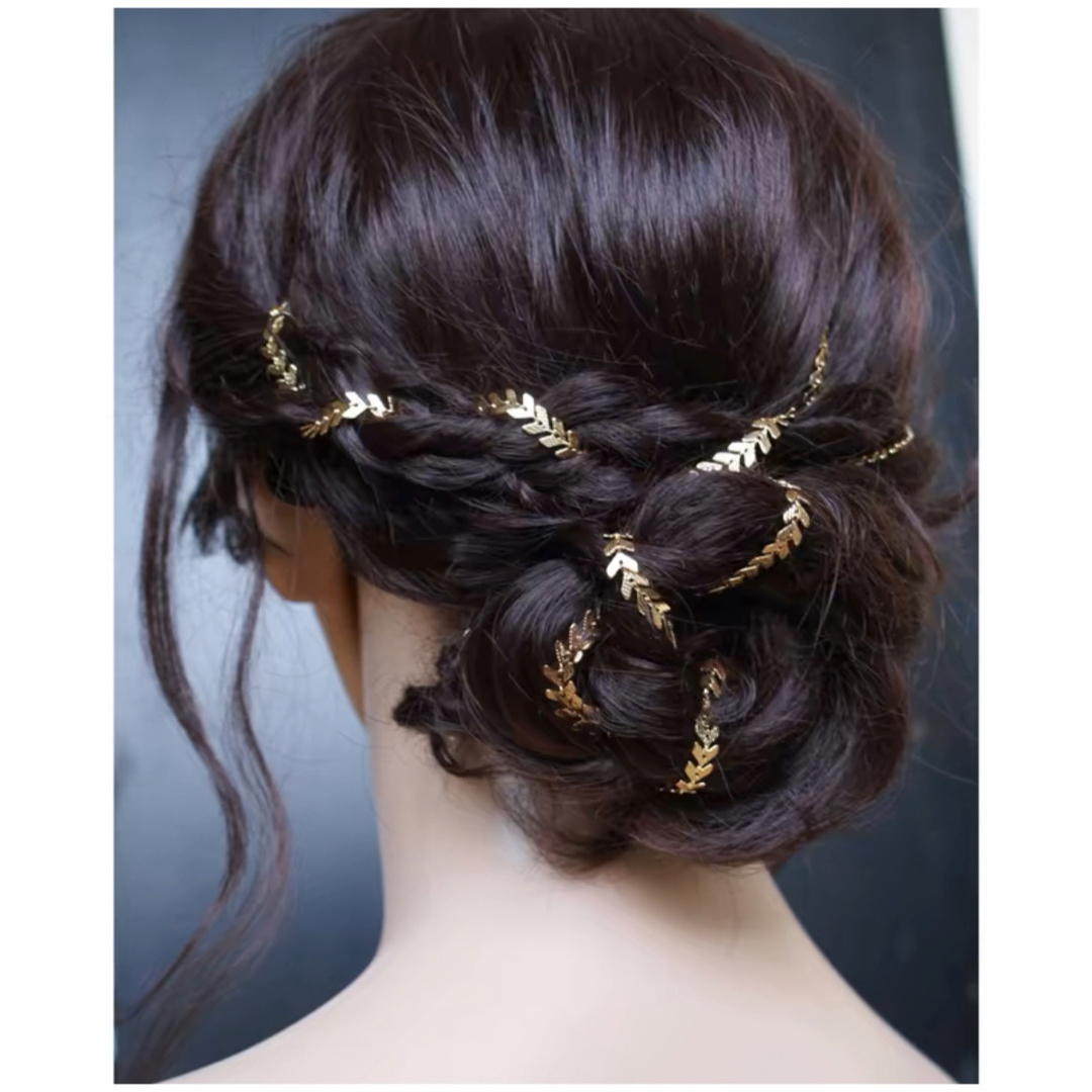 ４点セットヘアクリップ キラキラ エクステ 髪飾りパーティー発表会フェス レディースのヘアアクセサリー(その他)の商品写真