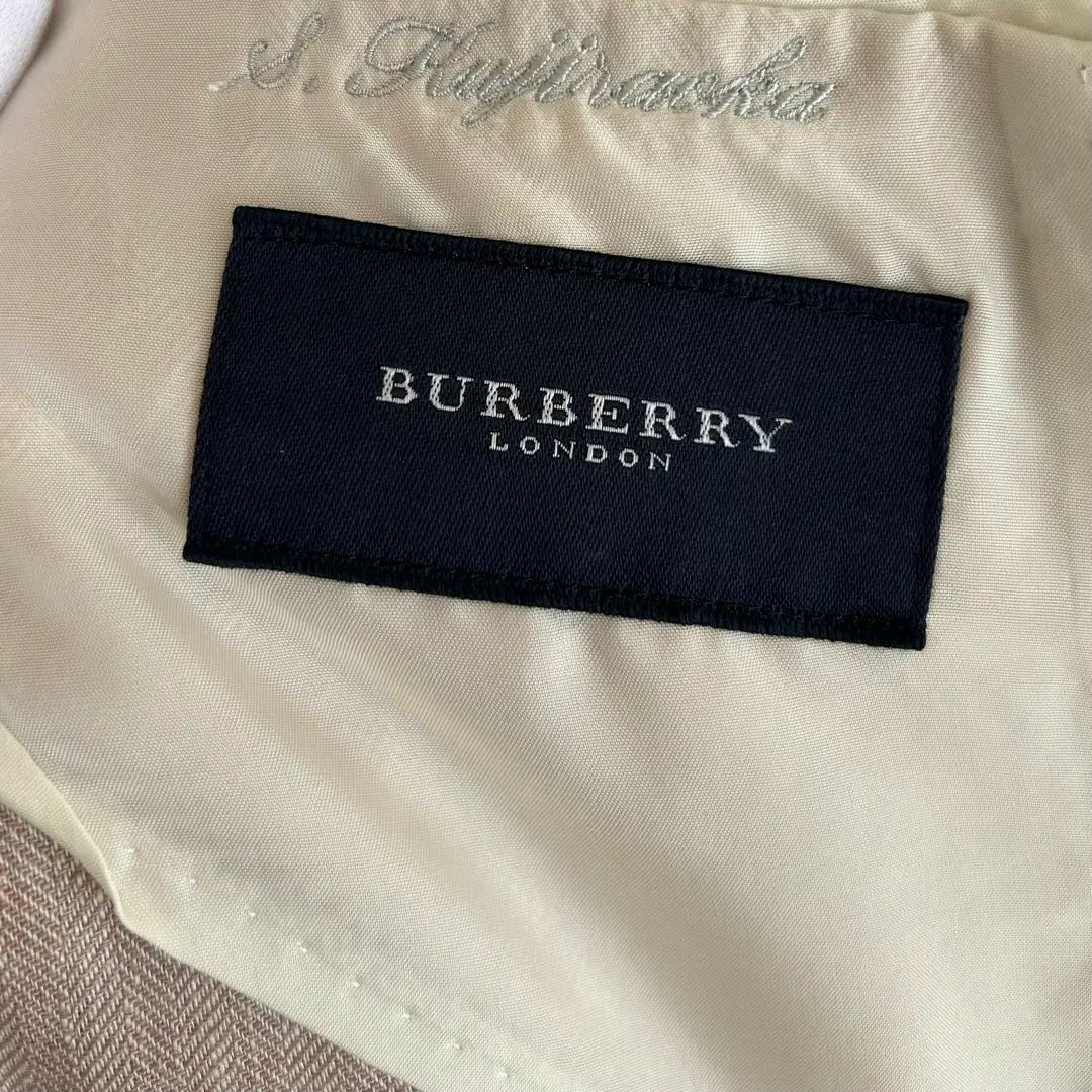 BURBERRY(バーバリー)のBURBERRY LONDON バーバリーロンドン ジャケット ピンク 麻 メンズのジャケット/アウター(テーラードジャケット)の商品写真