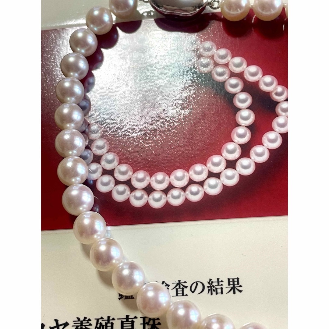 最高ランク 花珠 アコヤ真珠ネックレス 7.0〜7.5ミリ 入学式 入園式に♡ レディースのアクセサリー(ネックレス)の商品写真