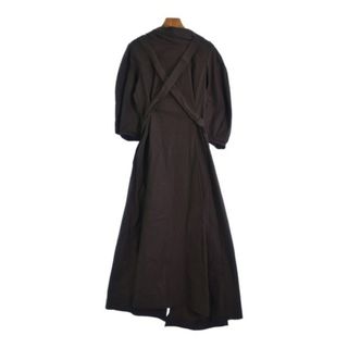 ジルサンダー(Jil Sander)のJIL SANDER ジルサンダー ワンピース 32(XXXS位) 茶 【古着】【中古】(ひざ丈ワンピース)