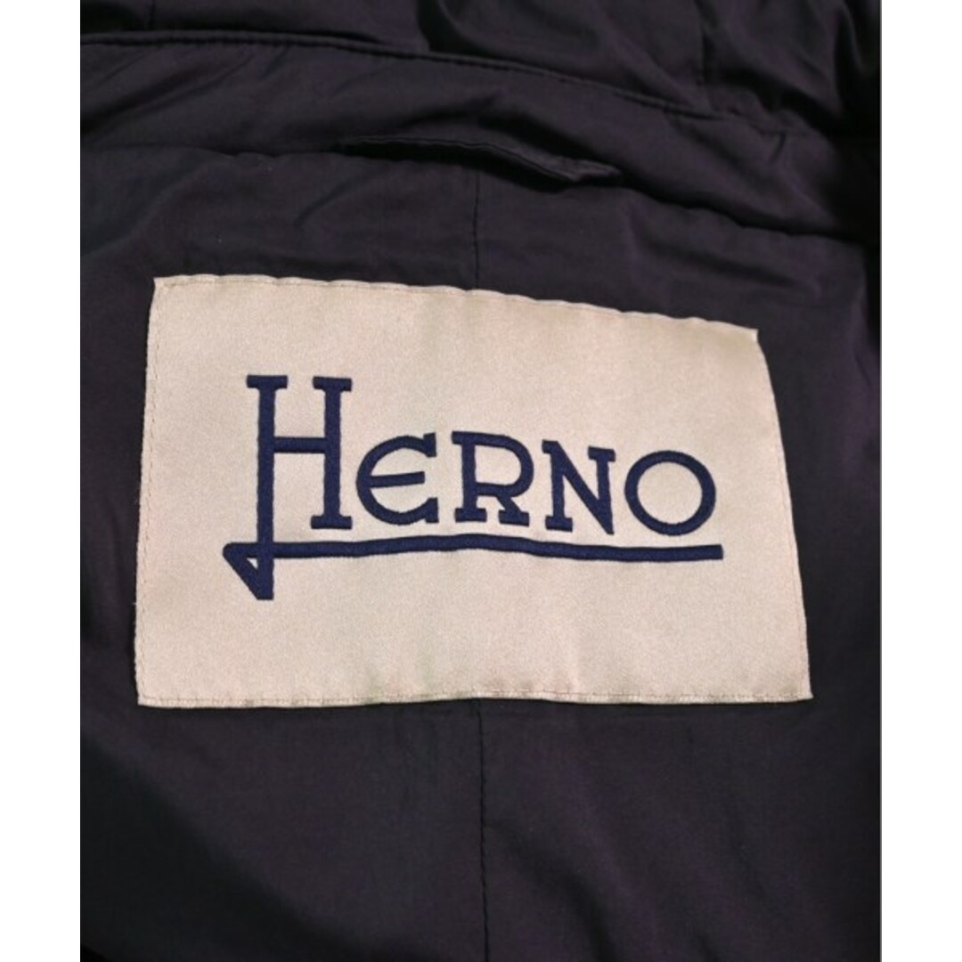 HERNO(ヘルノ)のHERNO ヘルノ ダウンコート 42(M位) 黒 【古着】【中古】 レディースのジャケット/アウター(ダウンコート)の商品写真