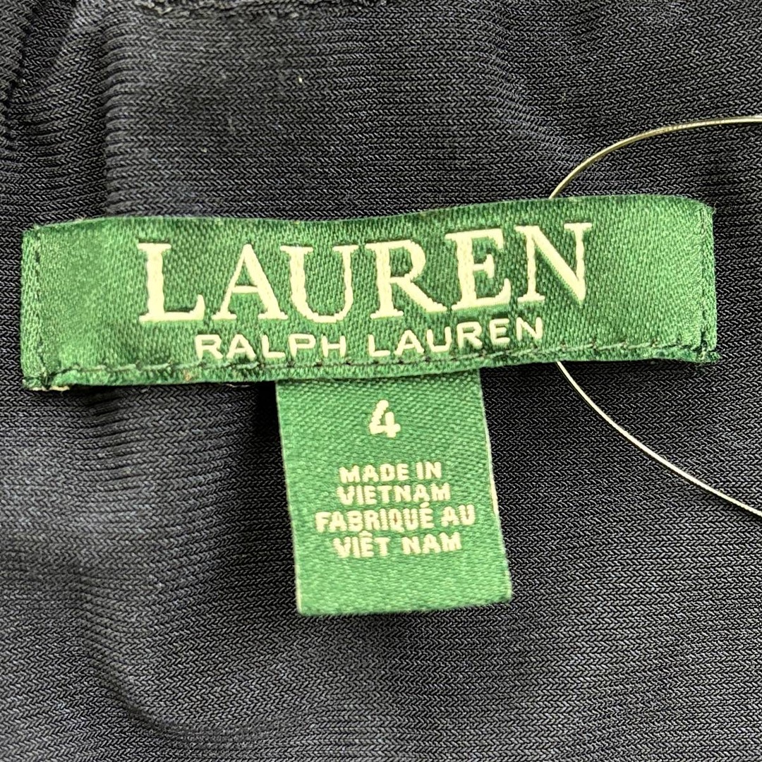 Ralph Lauren(ラルフローレン)の『USED』 RALPH LAUREN ラルフローレン 花柄ノースリーブ　 RN41381/CA56658 ワンピース ナイロン/ポリエステル  ネイビー【中古】 レディースのワンピース(ひざ丈ワンピース)の商品写真