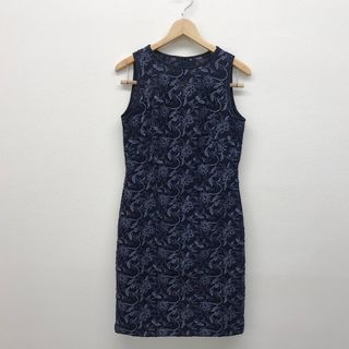 ラルフローレン(Ralph Lauren)の『USED』 RALPH LAUREN ラルフローレン 花柄ノースリーブ　 RN41381/CA56658 ワンピース ナイロン/ポリエステル  ネイビー【中古】(ひざ丈ワンピース)