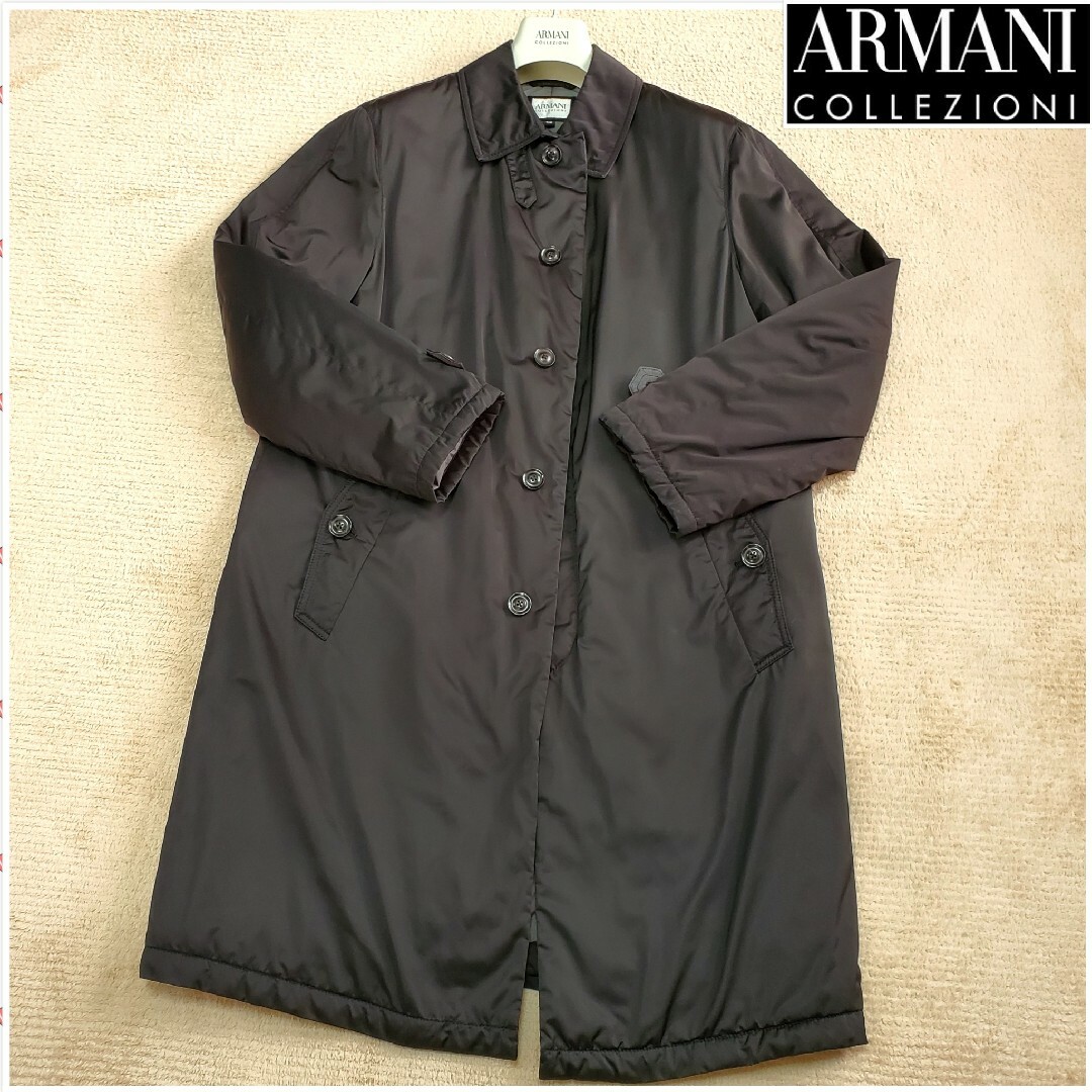 ARMANI COLLEZIONI(アルマーニ コレツィオーニ)のアルマーニ WATER REPELLENT ステンカラーコート チェスターコート メンズのジャケット/アウター(トレンチコート)の商品写真