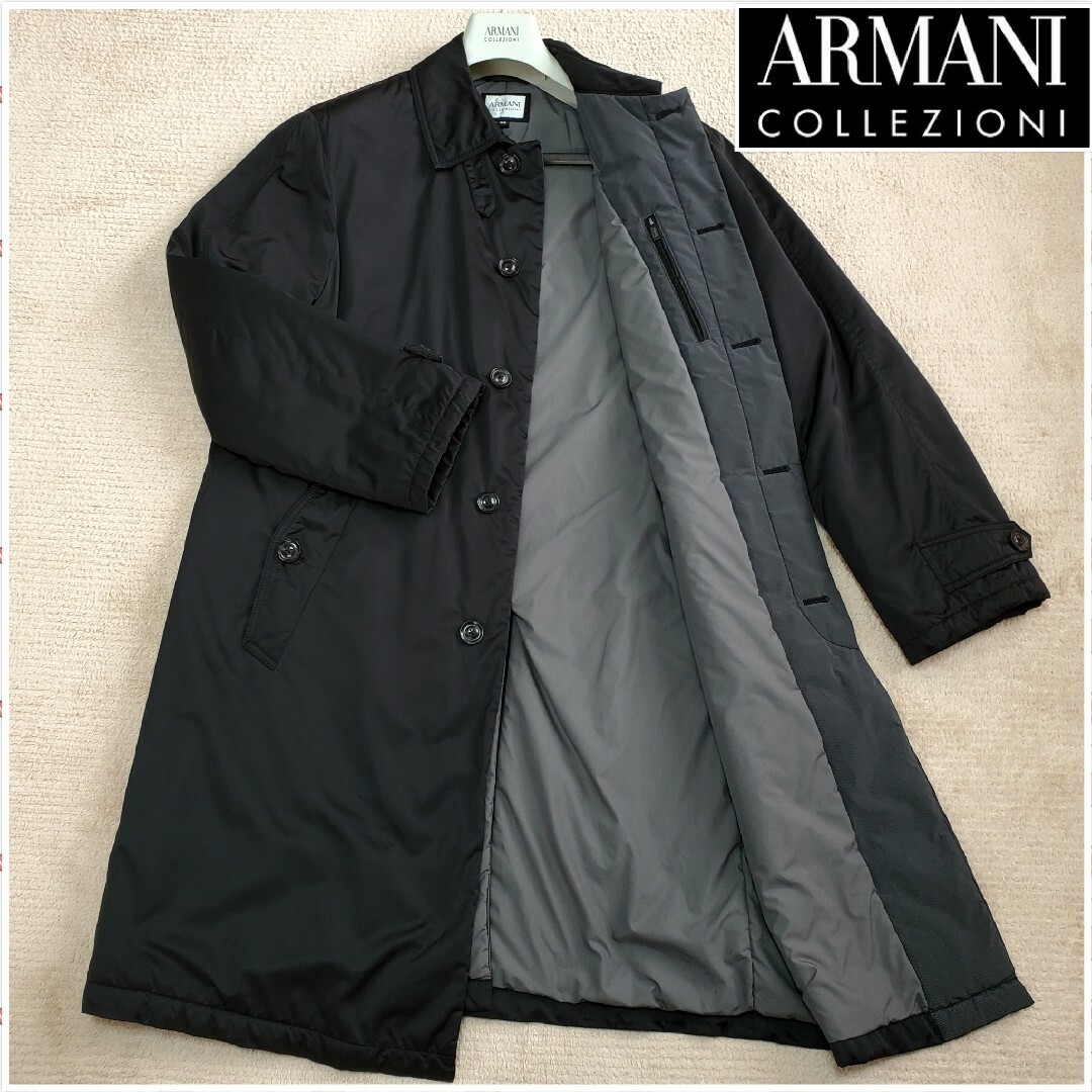 ARMANI COLLEZIONI(アルマーニ コレツィオーニ)のアルマーニ WATER REPELLENT ステンカラーコート チェスターコート メンズのジャケット/アウター(トレンチコート)の商品写真