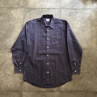 バーバリー(BURBERRY)の90s バーバリー チェックシャツ ネイビー M(シャツ)