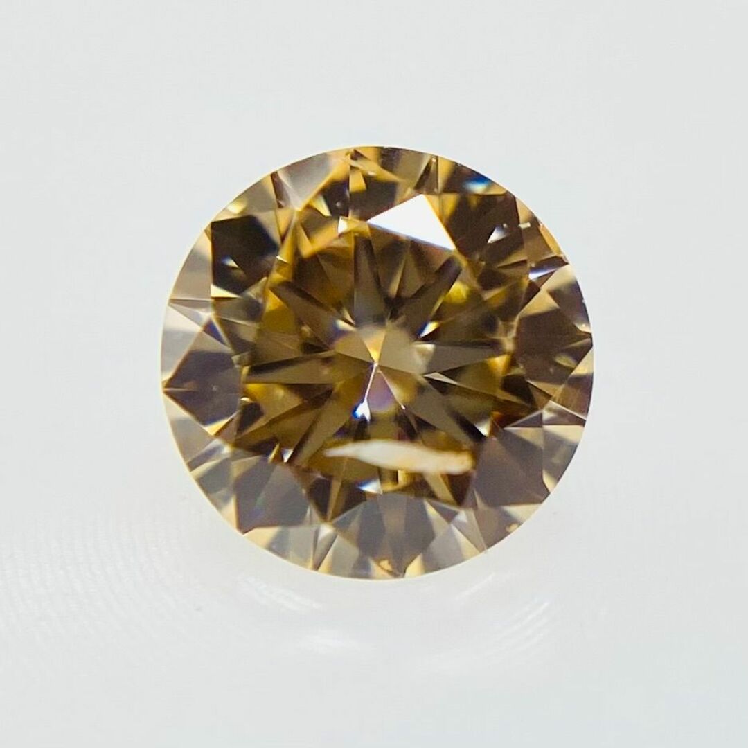 FANCY LIGHT ORANGE 0.186ct RD/RT2599/CGL レディースのアクセサリー(その他)の商品写真