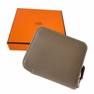 エルメス(Hermes)のHERMES エルメス 財布 アザップミニ シルクイン エトゥープ Z刻印(財布)