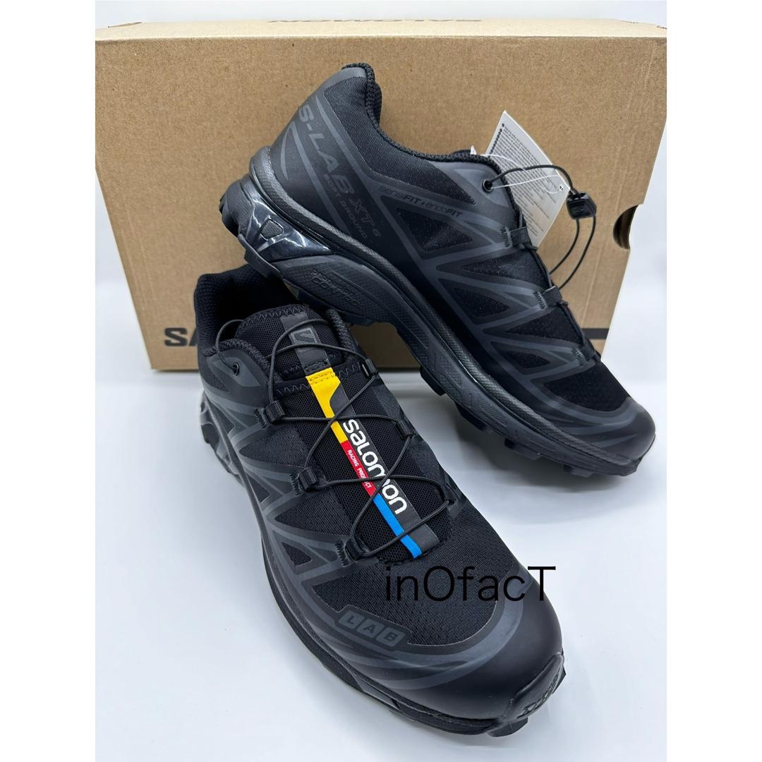 SALOMON - 24.5cm 黒 SALOMON XT-6 サロモン ブラック ユニ SALOMON - 24.5cm 黒 SALOMON XT-6 サロモン ブラック ユニ