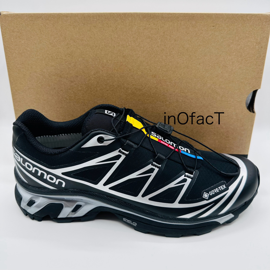 SALOMON(サロモン)の24.0cm 黒×銀 SALOMON XT-6 GTX サロモン ユニセックス メンズの靴/シューズ(スニーカー)の商品写真