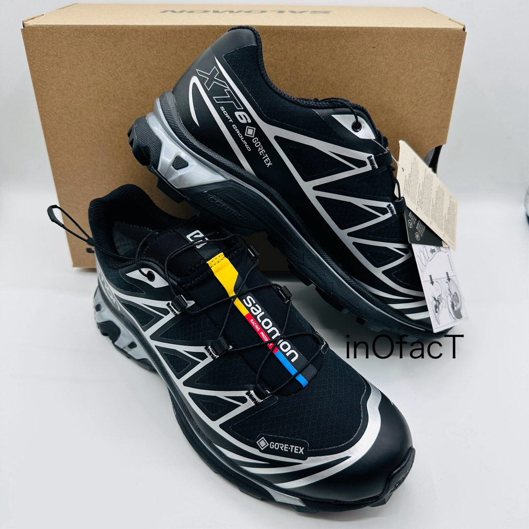 SALOMON(サロモン)の27.0cm 黒×銀 SALOMON XT-6 GTX サロモン ユニセックス メンズの靴/シューズ(スニーカー)の商品写真