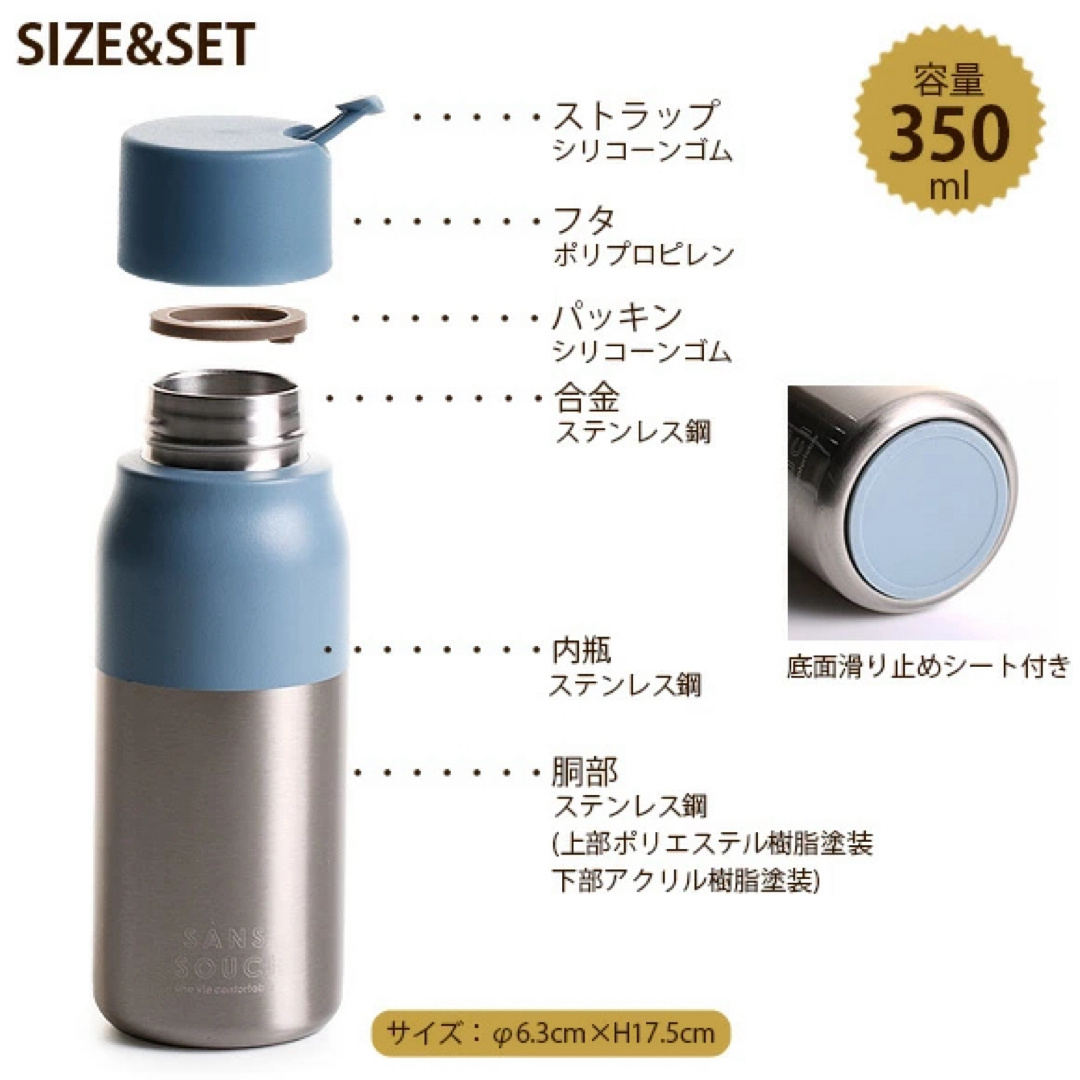 THERMOS(サーモス)のTHERMOS ❃ Stainless steel bottle 350ml インテリア/住まい/日用品のキッチン/食器(タンブラー)の商品写真