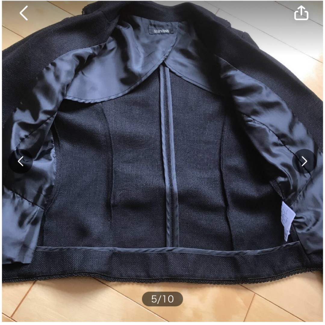 suzutan(スズタン)のSUZUTANジャケット 黒　卒業式入学式 レディースのジャケット/アウター(テーラードジャケット)の商品写真
