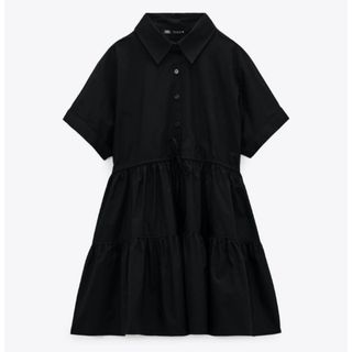 ザラ(ZARA)のZARA ティアードギャザーワンピース(ミニワンピース)