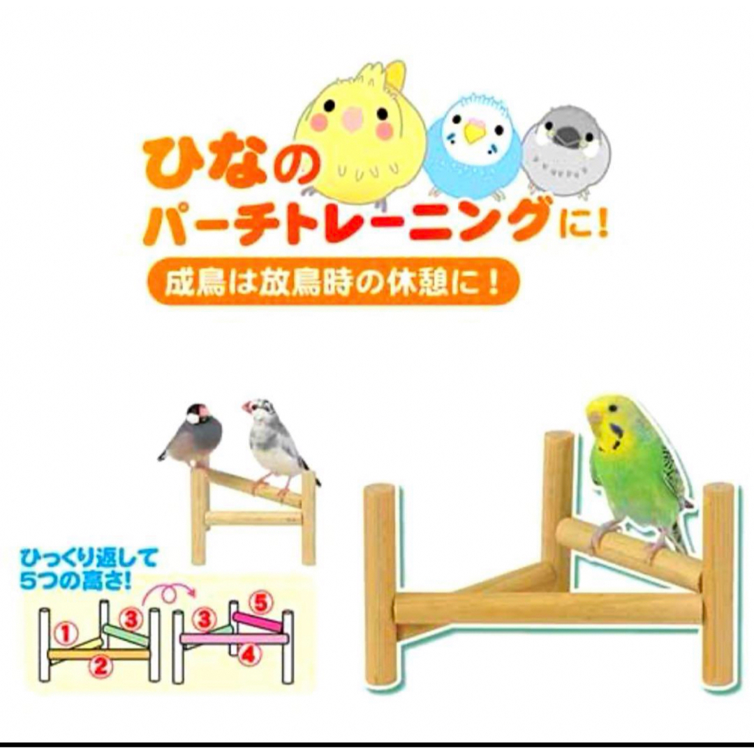 SANKO Shokai(サンコウショウカイ)のとりま木   インコ   小鳥のホップステップパーチ その他のペット用品(鳥)の商品写真