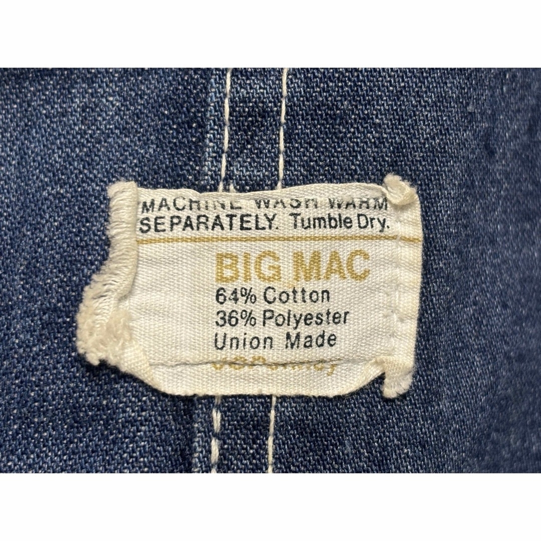 ビッグマック/オーバーオール/ビンテージ/ローバック/デニム ビッグマック/オーバーオール/ビンテージ/ローバック/デニム